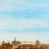 Obraz František Matoušek New York, 2009, akryl, sítotisk, riflovina, 100 x 90 cm