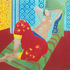Obraz Filip Černý Odalisque (á la Matisse), 2000, akryl, plátno, 120 x 150 cm
