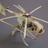 Obraz Benedikt Tolar Bez názvu (Helikoptéra), 2001, zvířecí kosti, plastikový model, 10 x 16 x 18 cm