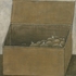 Obraz Anežka Kovalová Brambory v bedně, 2023, tempera, plátno na desce, 64 x 62 cm