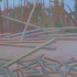 Obraz Antonín Střížek Naplavené dřevo, 2005, olej, plátno, 85 x 100 cm