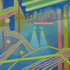 Obraz Antonín Střížek Neonové město, 2008, olej, plátno, 130 x 160 cm