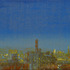 Obraz František Matoušek New York, 2009, akryl, sítotisk, riflovina, 37 x 40 cm
