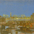 Obraz František Matoušek New York, 2009, akryl, sítotisk, riflovina, 37 x 42 cm