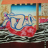 Obraz Filip Černý Odalisque (á la Japan), 2000, akryl, plátno, 135 x 150 cm
