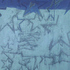 Obraz Petr Písařík Padající hvězdy v dálce za mořem, 2007, akryl, email, mák, textil, plátno, 210 x 125 x 9 cm