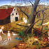 Obraz Martin Kuriš U Bártů, 2001, olej, plátno, 200 x 280 cm
